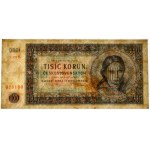 Československo, 1 000 korun 1945