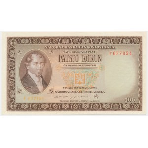 Tschechoslowakei, 500 Kronen 1946