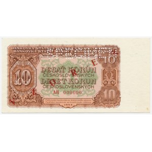 Czechoslovakia, 10 Korun 1953 - SPECIMEN -