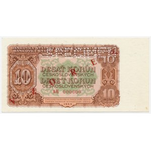 Czechosłowacja, 10 koron 1953 - WZÓR -