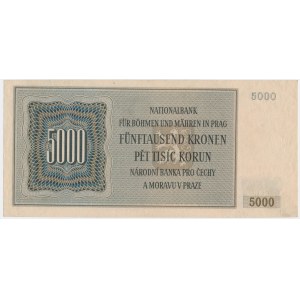 Bohemia and Moravia, 5.000 Korun 1944