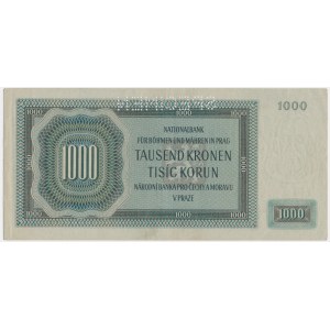 Čechy a Morava, 1000 korun 1942 - MODEL -.
