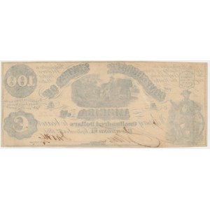 USA, Konföderierte Staaten von Amerika, Richmond, $100 1861