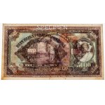 Bohemia and Moravia, 5.000 Korun 1920 (1943) - SPECIMEN - with overprint -