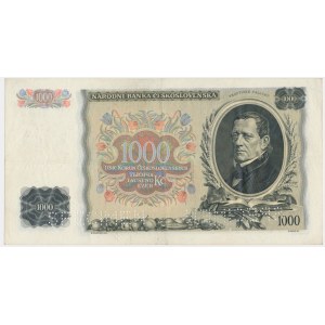 Slovensko, 1 000 korun 1934 - tištěno - MODEL - VELKÁ RARITA