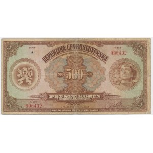 Československo, 500 korún 1923 - RARE
