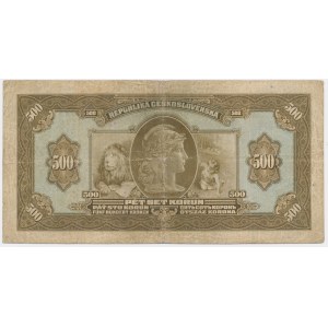 Czechosłowacja, 500 koron 1923 - RZADKOŚĆ