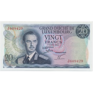 Luxembursko, 20 frankov 1966