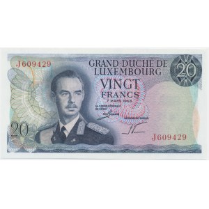 Luxembourg, 20 Francs 1966