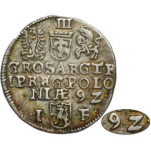 Sigismund III Vasa, 3 Groschen Olkusz 1592 - RARE, ex. Marzęta