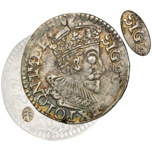 Žigmund III Vaza, Trojak Olkusz 1593 - RZADKI, ex. Marzęta