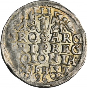 Sigismund III Vasa, 3 Groschen Posen 1596 - ex. Marzęta