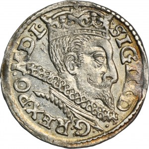 Sigismund III. Vasa, Trojak Poznań 1601 - P beim Adler - ex. Marzęta