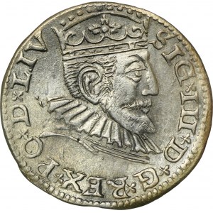 Zygmunt III Waza, Trojak Ryga 1593 - LIV, ex. Marzęta