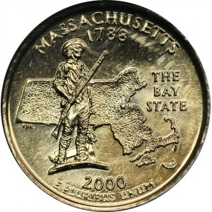 USA, 1/4 Dollar Philadelphia 2000 P - ANACS MS66 DE