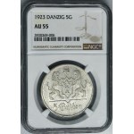 Free City of Danzig, 5 gulden 1923 - NGC AU55