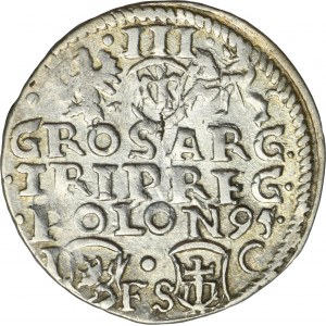 Sigismund III Vasa, 3 Groschen Bromberg 1595 - ex. Marzęta