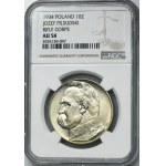 Piłsudski Strzelecki, 10 złotych 1934 - NGC AU58