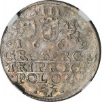 John II Casimir, 3 Groschen Krakau 1662 AT - NGC UNC DETAILS - VERY RARE