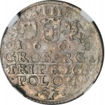 Jan II Kazimír, Trojak Krakov 1662 AT - NGC UNC DETAILY - VELMI ZRADKÉ