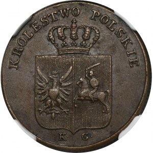 Novemberaufstand, 3 Grosze Warschau 1831 KG - NGC AU55 BN