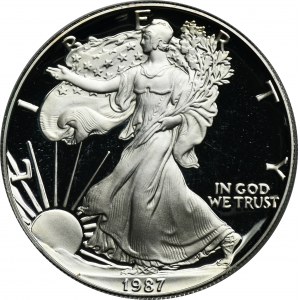 USA, 1 Dolar San Francisco 1987 S - Walking Liberty