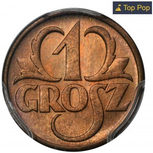 1 grosz 1938 - PCGS MS66 RB