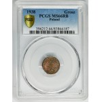 1 penny 1938 - PCGS MS66 RB