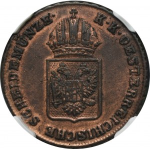 Austria, Franciszek II, 1 Krajcar Wiedeń 1816 A - NGC AU DETAILS