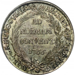 Austria, Maria Teresa, Talar Günzburg 1766 - PCGS MS62 - RZADKI