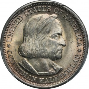 USA, 1/2 Dollar Philadelphia 1893 - Kolumbianische Ausstellung in Chicago - PCGS MS64