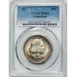 USA, 1/2 dolaru Philadelphia 1893 - Kolumbijská výstava v Chicagu - PCGS MS64