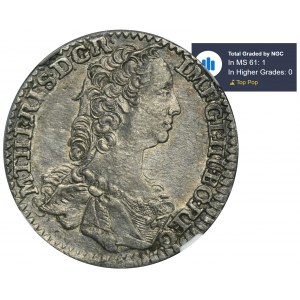 Österreich, Maria Theresia, 6 Krajcars Hall 1747 - NGC MS61