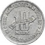 Ghetto Litzmannstadt, 10 mark 1943 Al - with certificate