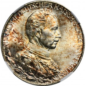 Deutschland, Königreich Preußen, Wilhelm II, 2 Mark Berlin 1913 A - NGC MS66