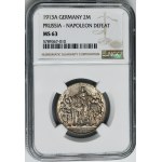 Německo, Pruské království, Vilém II., 2 marky Berlín 1913 A - NGC MS63