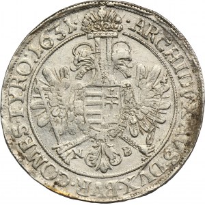 Austria, Ferdinand II, Thaler Nagybanya 1631 NB - RARE