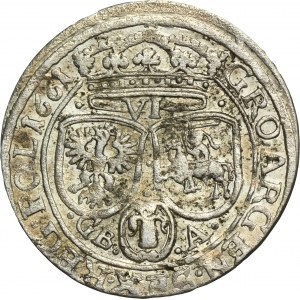 Jan II Kazimierz, Szóstak Lwów 1661 GBA - RZADKI, ex. Marzęta