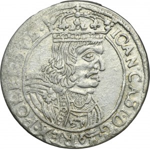 John II Casimir, 6 Groschen Lviv 1661 GBA - RARE, ex. Marzęta