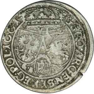 Jan II Kazimierz, Szóstak Lwów 1661 GBA - RZADSZY, ex. Marzęta