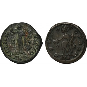 Set, Römisches Reich, Follis (2 Stück).