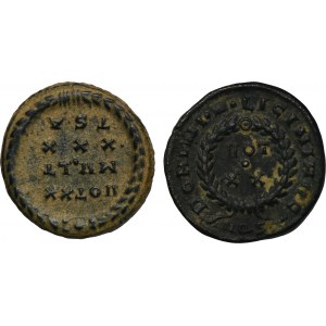 Set, Römisches Reich, Follis (2 Stück).