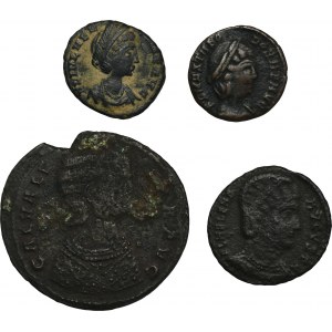 Set, Römisches Reich, Follis (4 Stück).