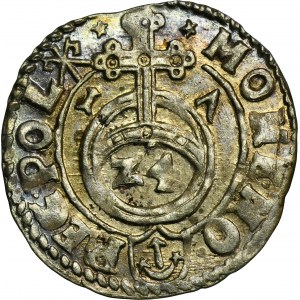 Sigismund III Vasa, Halbspur Kraków 1617 - RZADSZY, ex. Marzęta