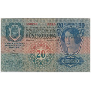 Romania, 20 Kronen 1913