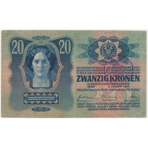 Romania, 20 Kronen 1913