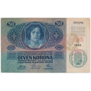Romania, 50 Kronen 1914