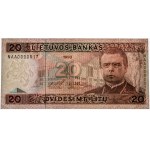 Litva, 20 litů 1993 - NAA 0000017 - NÍZKÉ ČÍSLO