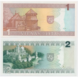 Lithuania, lot 1-2 Litu 1993-94 (2 pcs.)