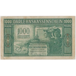 Kaunas, 1.000 Mark 1918 - A - 6-stellig -